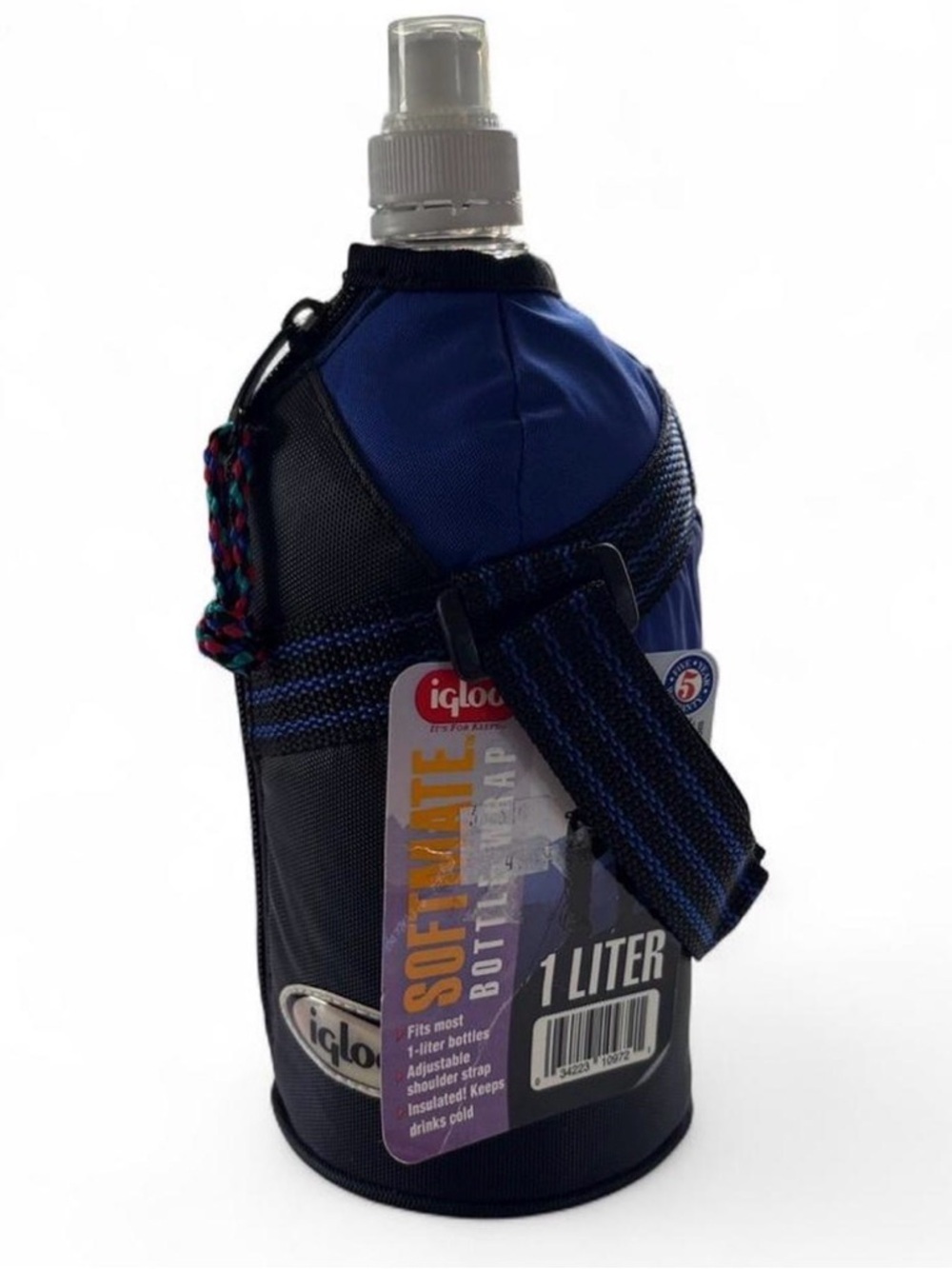 Igloo Soft Nite 1L Water Bottle Insulated Carrier Strap Vintage 2001 NOS